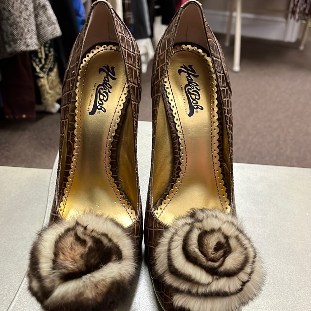 Hale Bob Vero Cuoio Heels